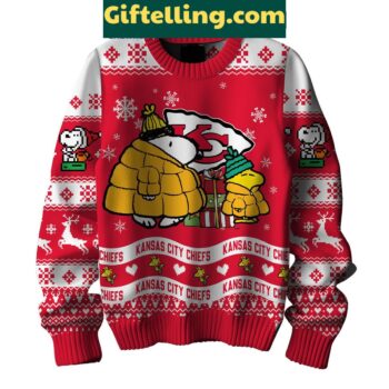 Kansas City Chiefs Peanuts Snoopy Ugly Sweater Christmas NFL Gift for Fans