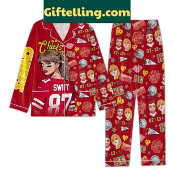 Kansas City Chiefs x Taylor Swift In My Chiefs Era Pajamas Set