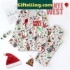 Kanye West Faithful Merry Christmas Polyester Pajamas Set for Holiday Fun