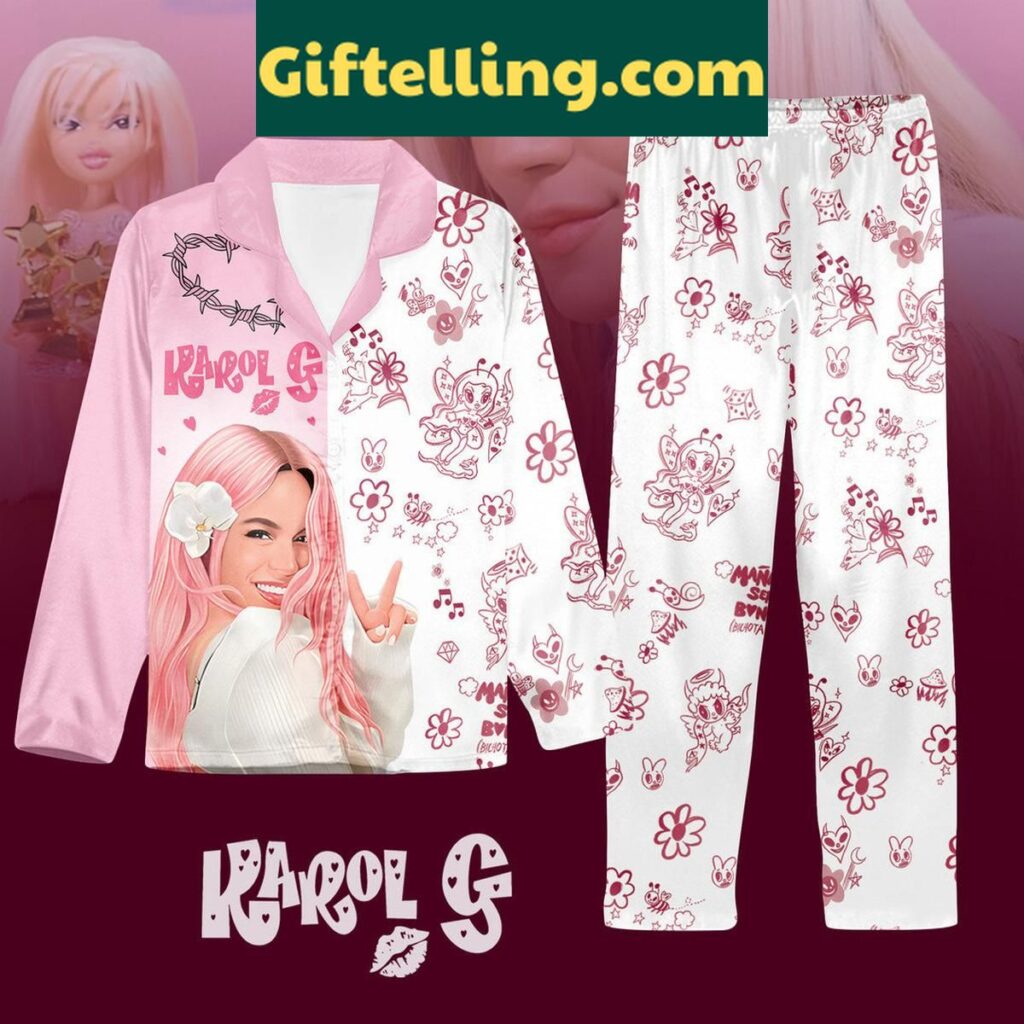 Karol G inspired Manana Bonita Be My Valentine Polyester Pajamas Set