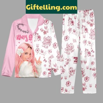 Karol G inspired Manana Bonita Be My Valentine Polyester Pajamas Set