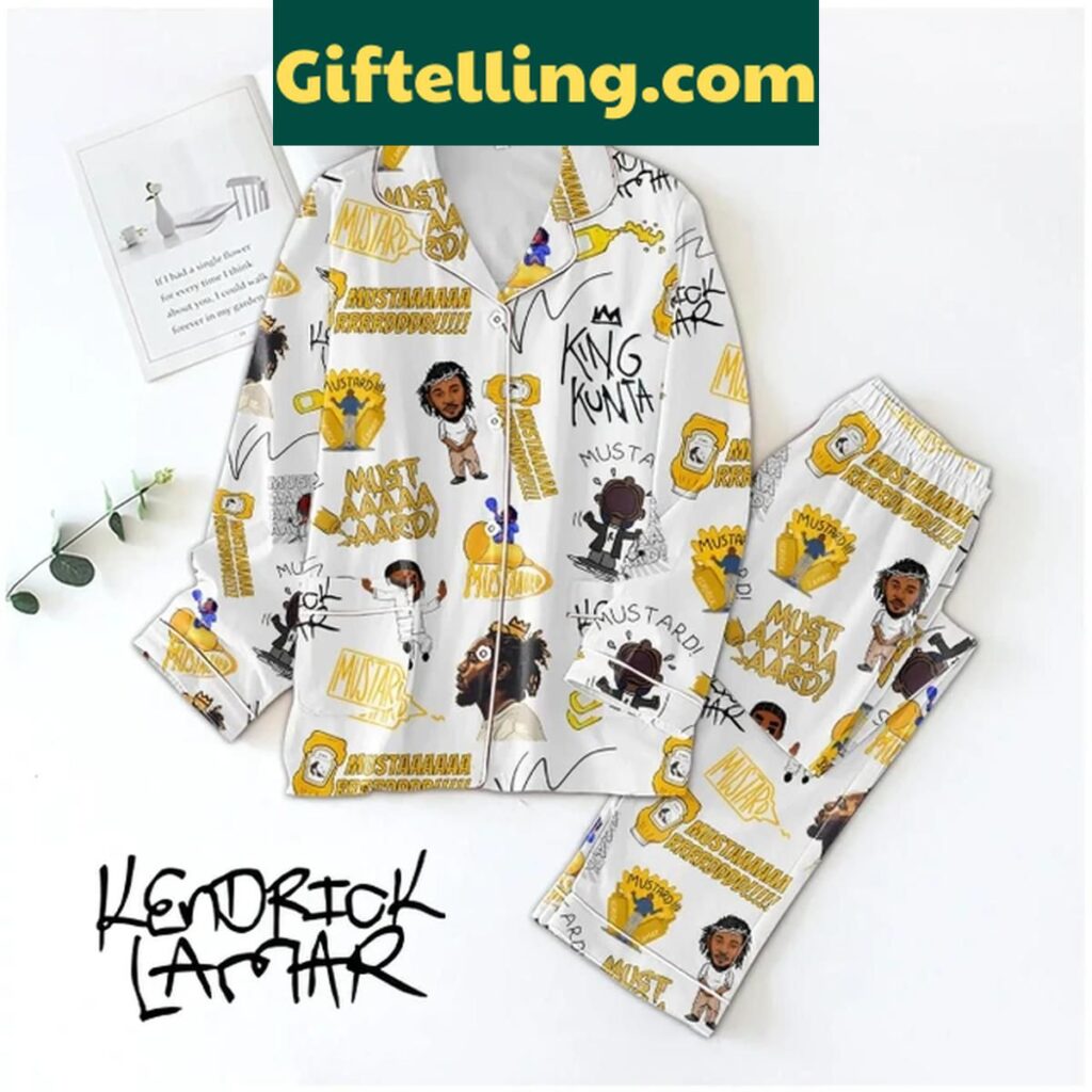 Kendrick Lamar Not Like Us Mustard Not Enough Polyester Pajamas Set
