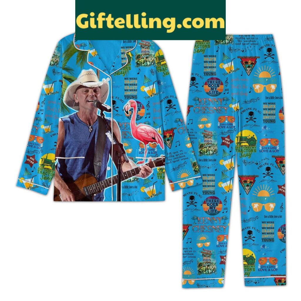 Kenny Chesney There Goes My Life Polyester Pajamas Set