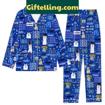 Kentucky Wildcats Cats Cats Cats Polyester Pajamas Set