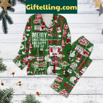 KFC Merry Christmas And Happy Fry Day Pajamas Set holiday gift