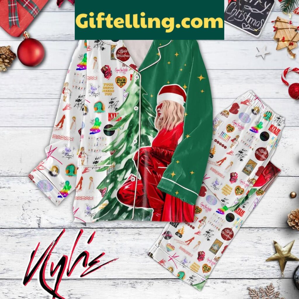 Kylie Minogue Badam Badam Christmas Polyester Pajamas Set