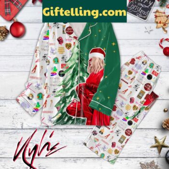 Kylie Minogue Badam Badam Christmas Polyester Pajamas Set