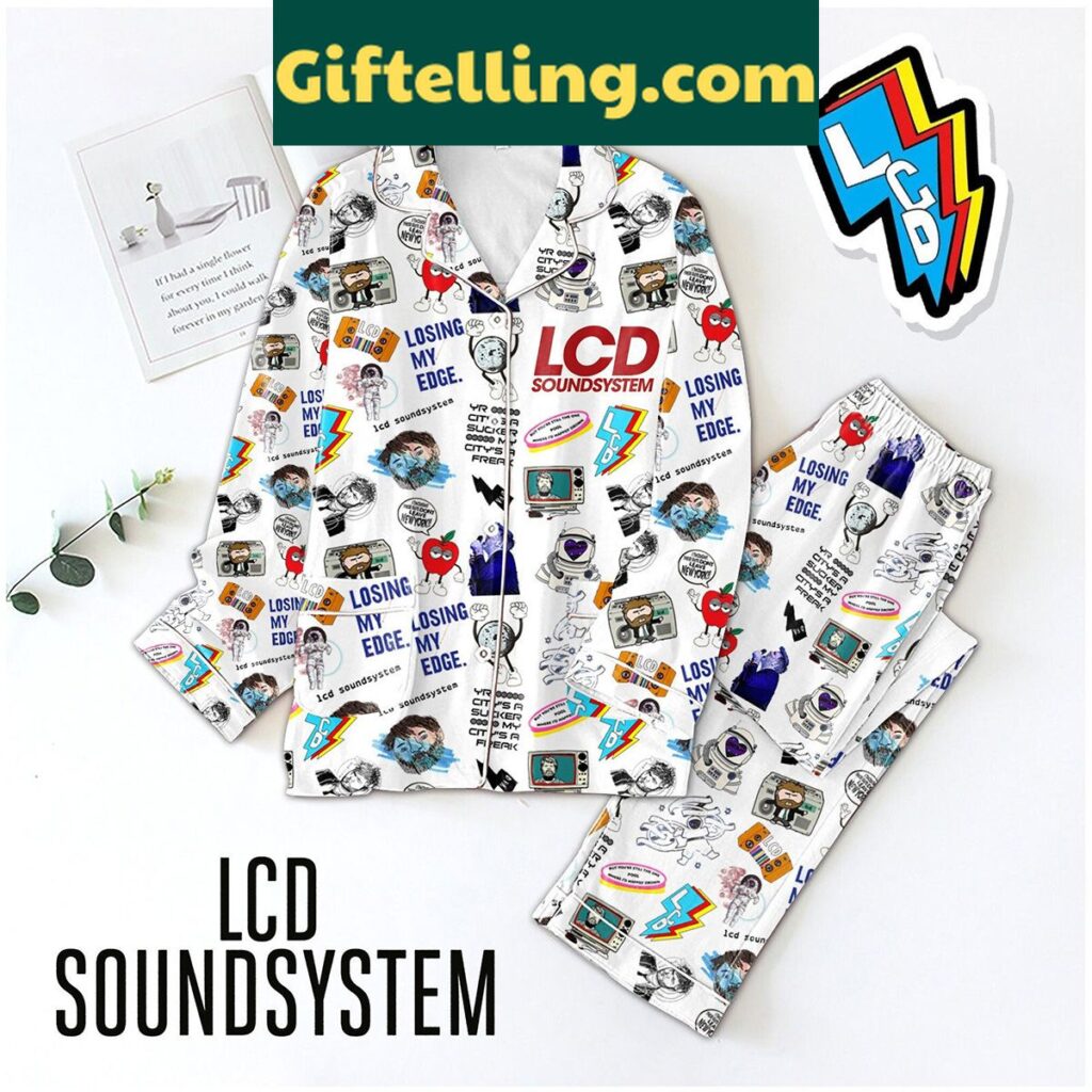 LCD Soundsystem Losing My Edge Polyester Pajamas Set