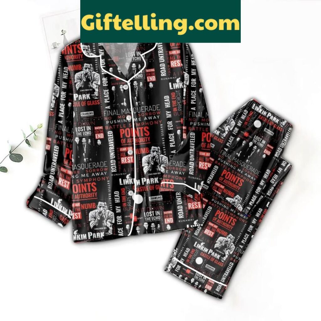 Linkin Park Final Masquerade Points Of Authority Polyester Pajamas Set
