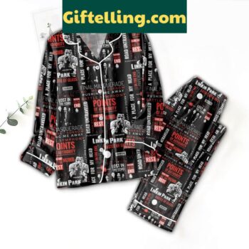 Linkin Park Final Masquerade Points Of Authority Polyester Pajamas Set