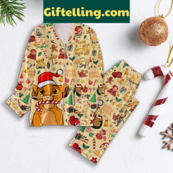 Hakuna Matata Lion Around Love Joy Let It Snow Pajamas Set