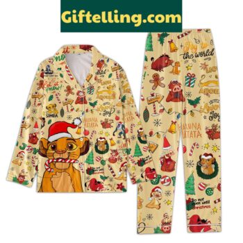Hakuna Matata Lion Around Love Joy Let It Snow Pajamas Set