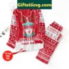 Liverpool Merseyside The Reds Christmas Personalized Polyester Pajamas Set