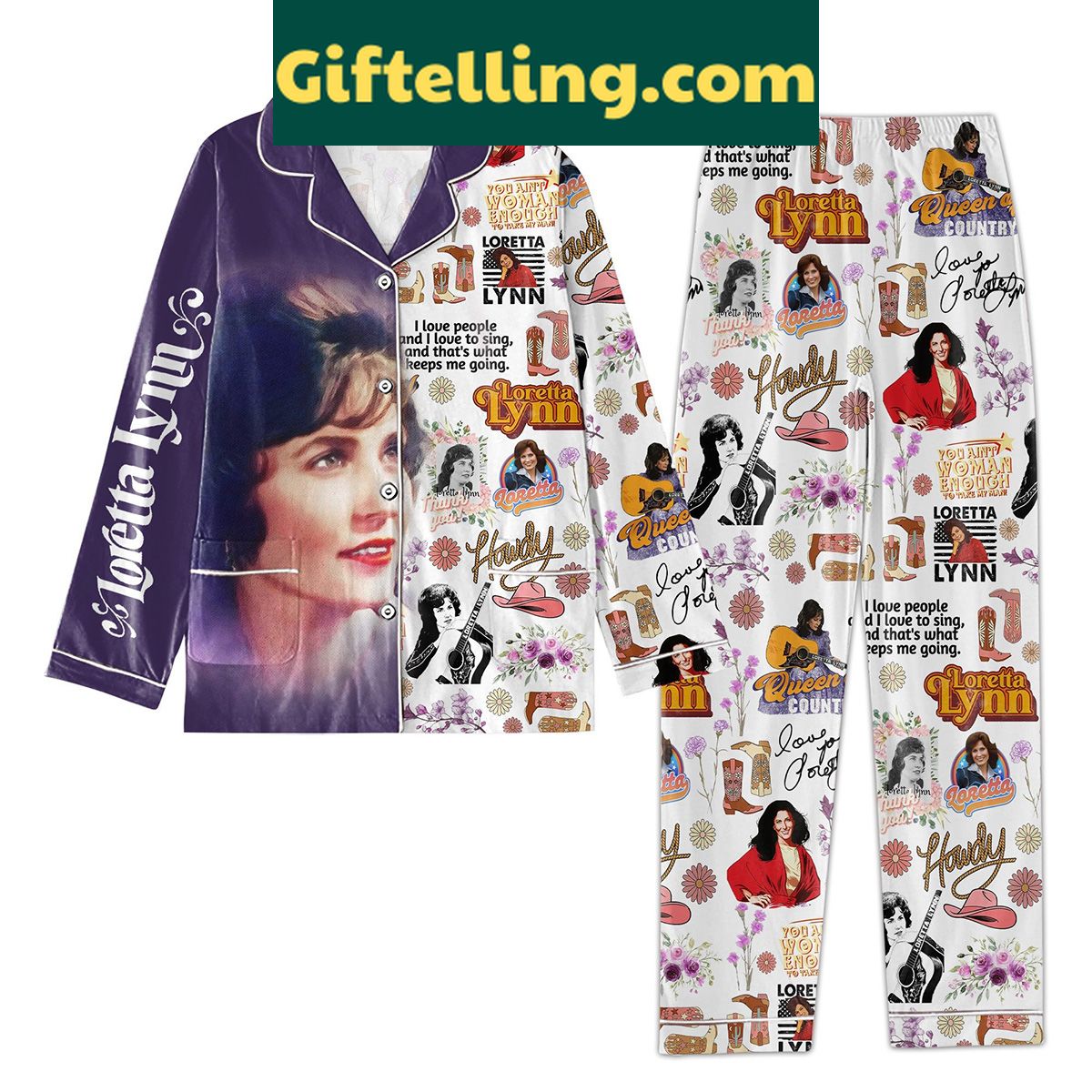 loretta-lynn-pajamas-set-i-love-people-and-i-love-to-sing-1 Loretta Lynn I Love People And I love To Sing Pajamas Set