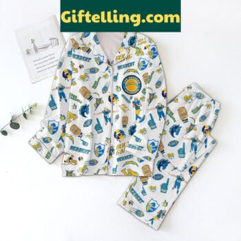 Los Angeles Chargers Bolt Gang Super Chargers Pajamas Set