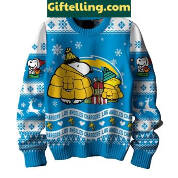 Los Angeles Chargers Peanuts Snoopy Ugly Sweater Christmas NFL Gift for Fans