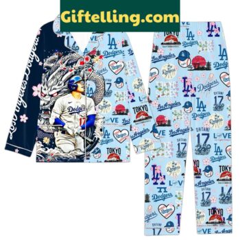 Los Angeles Dodgers Ohtani Tokyo Love Pajamas Set