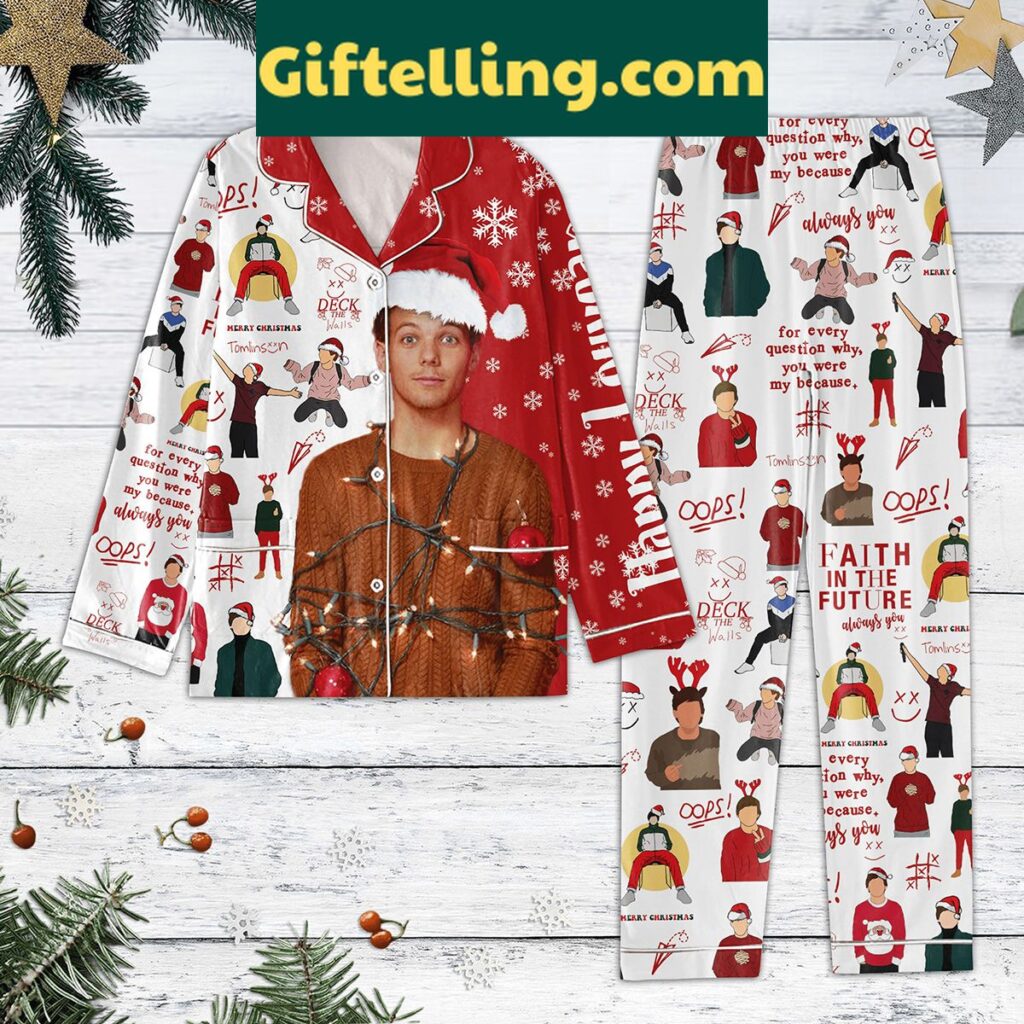 Louis Tomlinson Faith In The Future Always You Christmas Pajamas Set