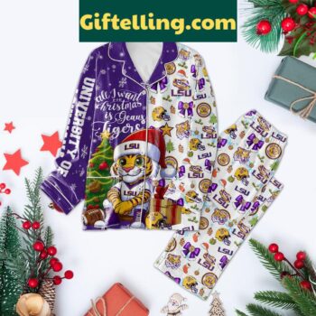 LSU Tigers Christmas 2024 Pajamas Set