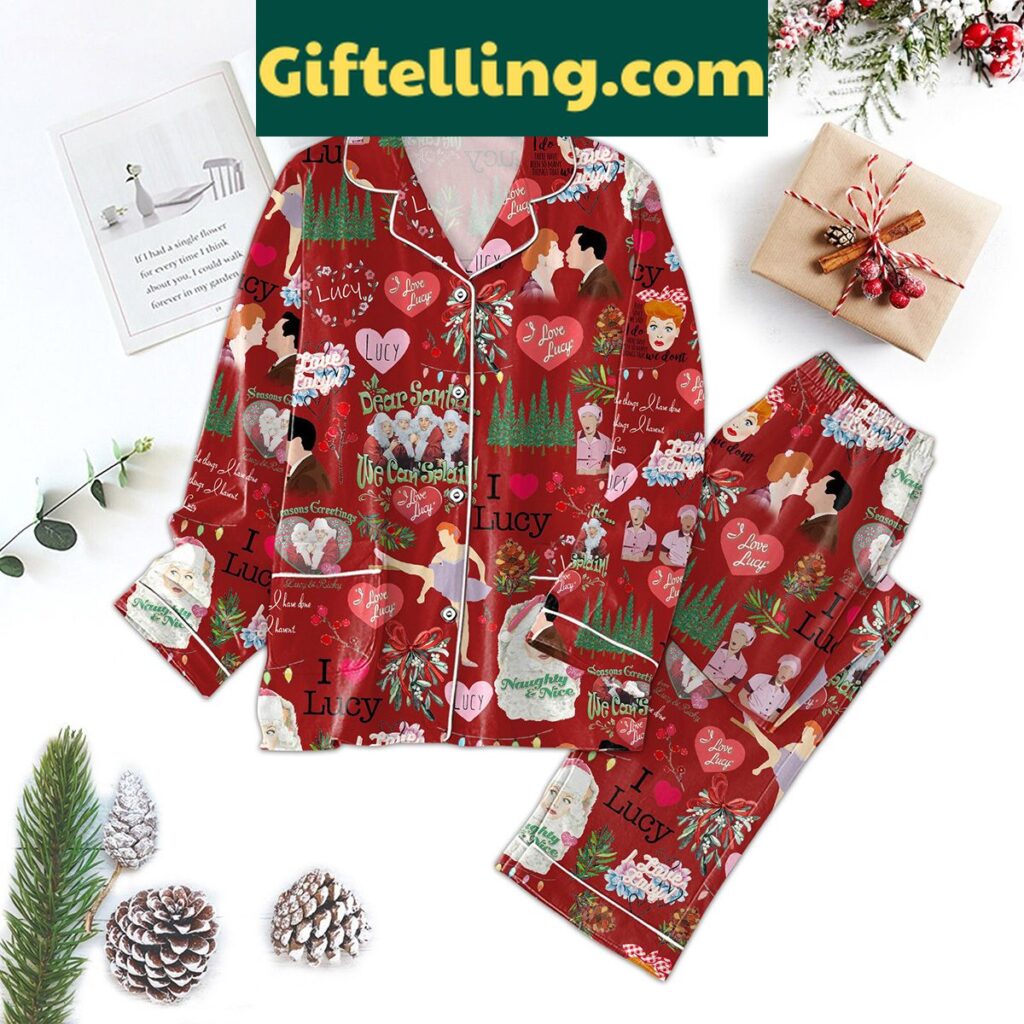Lucy and Ricky Pajamas Set product image showing design and team colors