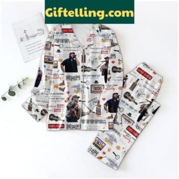 Luke Combs When It Rains Polyester Pajamas Set for women - country music themed sleepwear