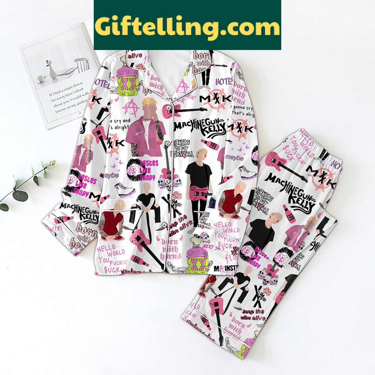 machine-gun-kelly-pajamas-set-keep-the-vibe-alive-loungewear-1 Machine Gun Kelly Keep The Vibe Alive Pajamas Set