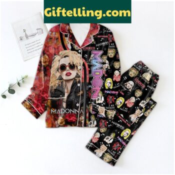Madonna I'm A Sinner I Like It That Way Pajamas Set, a graphic pajama set featuring a bold design inspired by Madonna