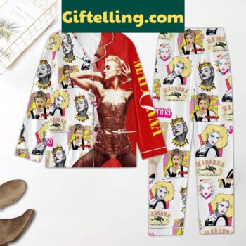 Madonna Music Pop Queen Polyester Pajamas Set