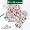 Madonna-inspired Polyester Pajamas Set with artistic design