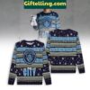 Manchester City Ugly Sweater Christmas Gift on a model