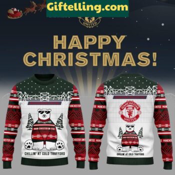Manchester United Polar Bear Christmas Ugly Sweater
