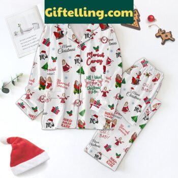 Mariah Carey Christmas Holiday Holly Jolly Babe Women's Pajamas Set