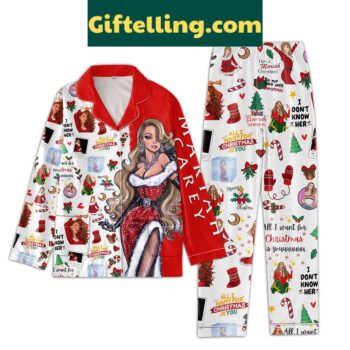Mariah Carey Christmas pajamas set