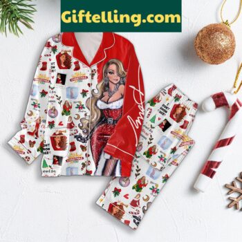 Mariah Carey Christmas pajamas set