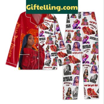 Megan Thee Stallion Who In This House Polyester Pajamas Set for Women