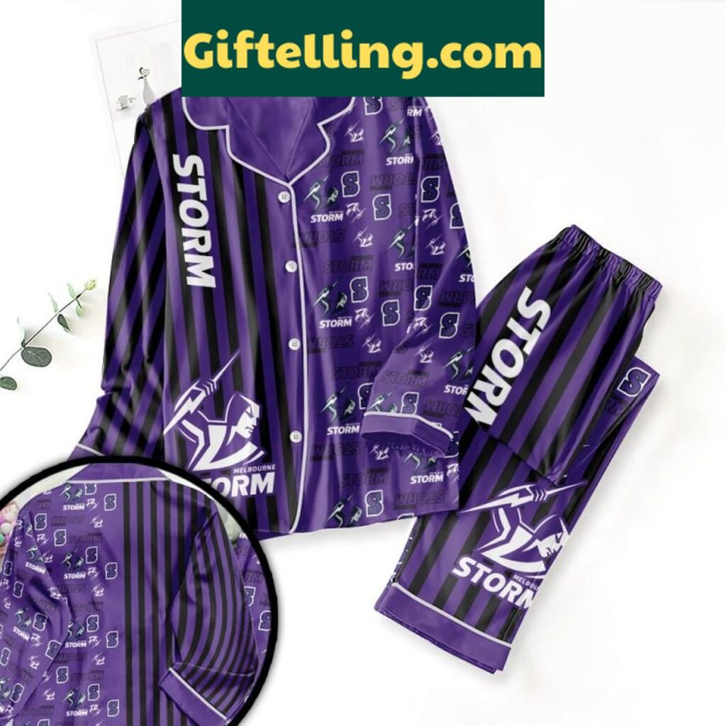 Melbourne Storm Purple Pride Polyester Pajamas Set