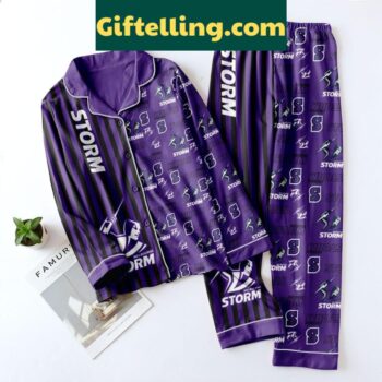 Melbourne Storm Purple Pride Polyester Pajamas Set