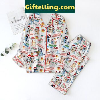 Merry Bluey Christmas Pajamas Set