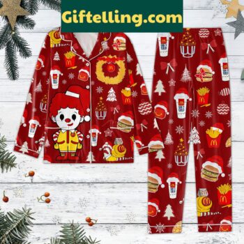 Merry Christmas McDonald's Pajamas Set