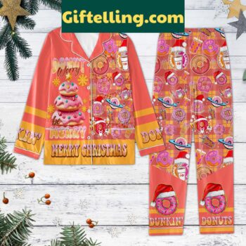 Donut Worry Merry Christmas Pajamas Set