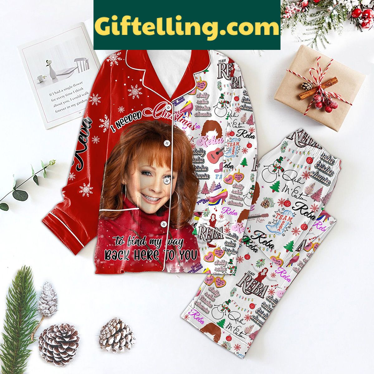 merry-christmas-pajamas-set-reba-team-dolly-reba-trisha-shania-1 Christmas Pajamas Set featuring Reba, Dolly, Reba, Trisha, and Shania