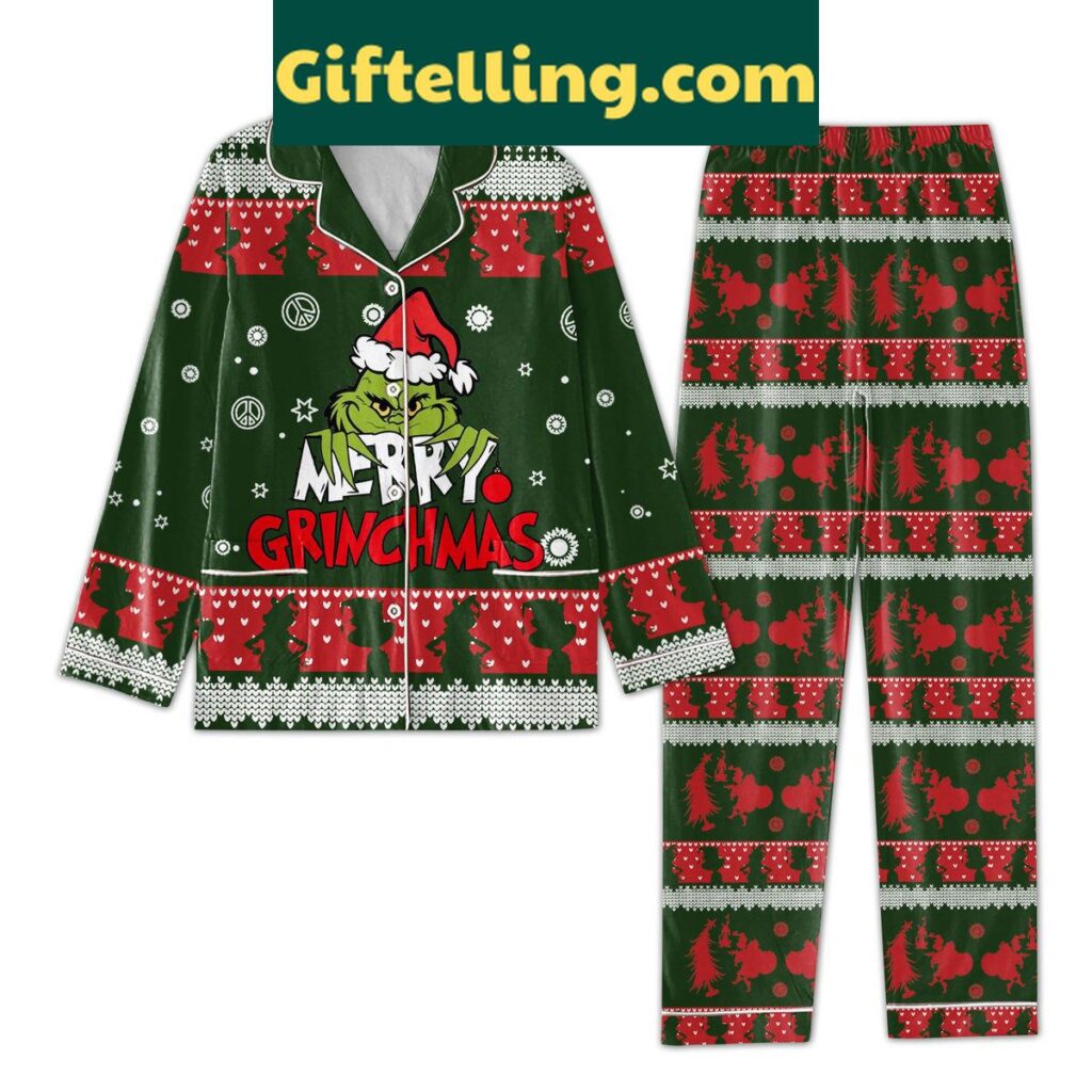 Merry Grinchmas Christmas Pajamas Set