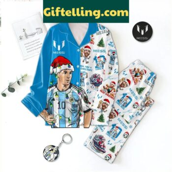 Messi The Goat Wish You A Messi Christmas Pajamas Set