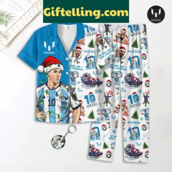 Messi The Goat Wish You A Messi Christmas Pajamas Set