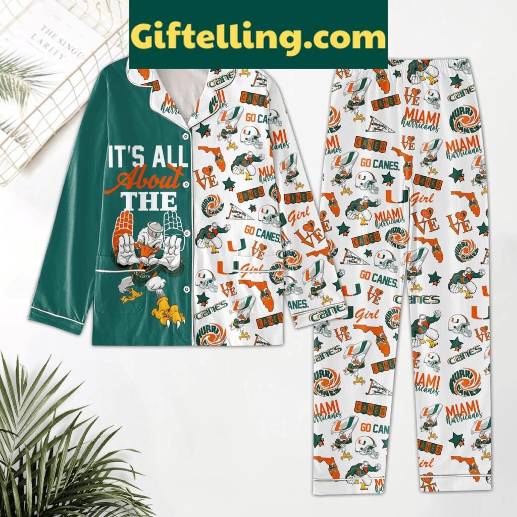 Miami Hurricanes Girl Loves Canes product image showing design and team colors