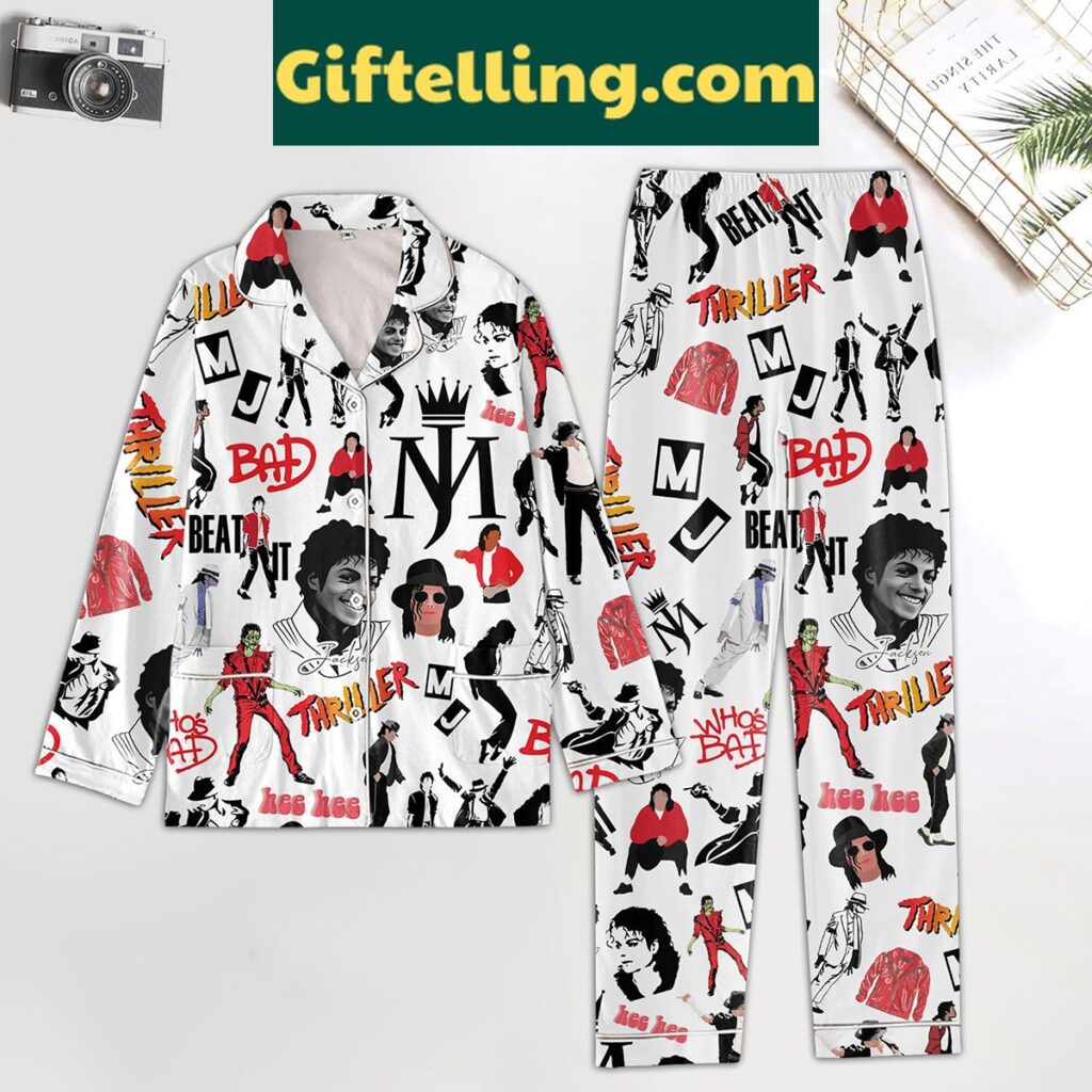 Michael Jackson Bad Beat It Polyester Pajamas Set