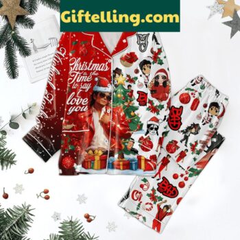 Michael Jackson Christmas Polyester Pajamas Set