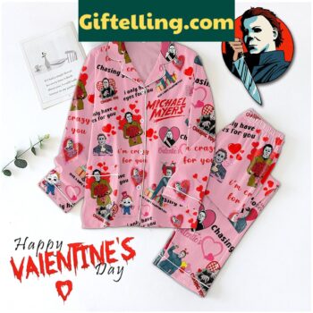 Michael Myers My Valentine Polyester Pajamas Set