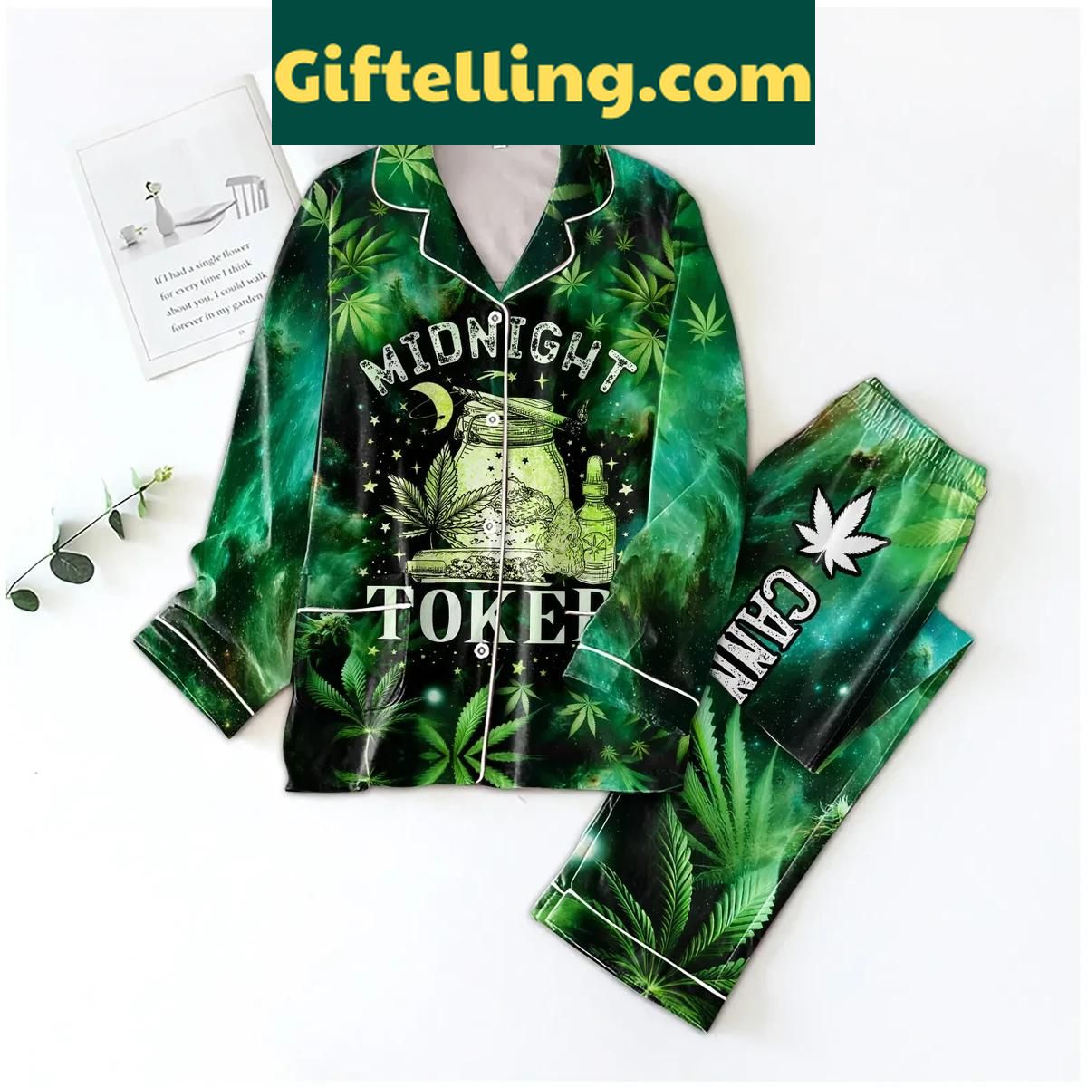 Steven Millers Midnight Toker Galaxy Polyester Pajamas Set Steven Miller's Midnight Toker Galaxy Polyester Pajamas Set