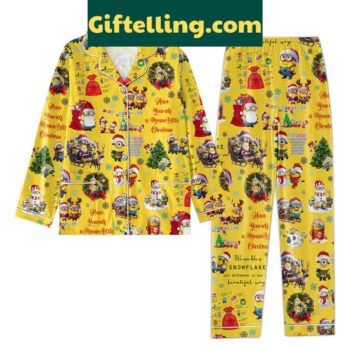 Minions Christmas 2024 Polyester Pajamas Set